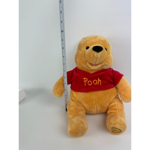 Disney Store Winnie The Pooh 12” Plush Stuffed Classic Bear Red Sweater NEW Tags - Picture 10 of 10